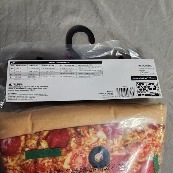 Halloween Pizza Costume Pet Size Medium Dogs 20-50 lb - Picture 4 of 8